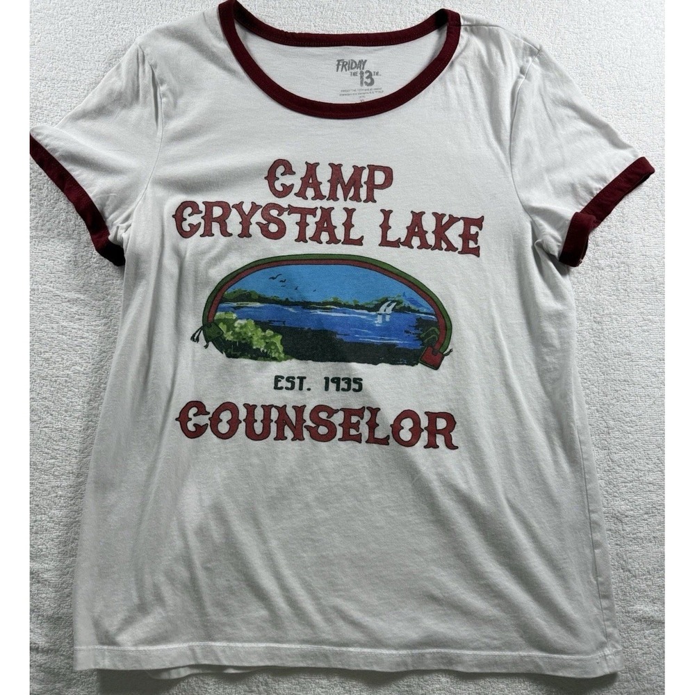 Camp Crystal Lake Shirt Friday The 13th Jason Horror Movie XL - Picture 2 of 7